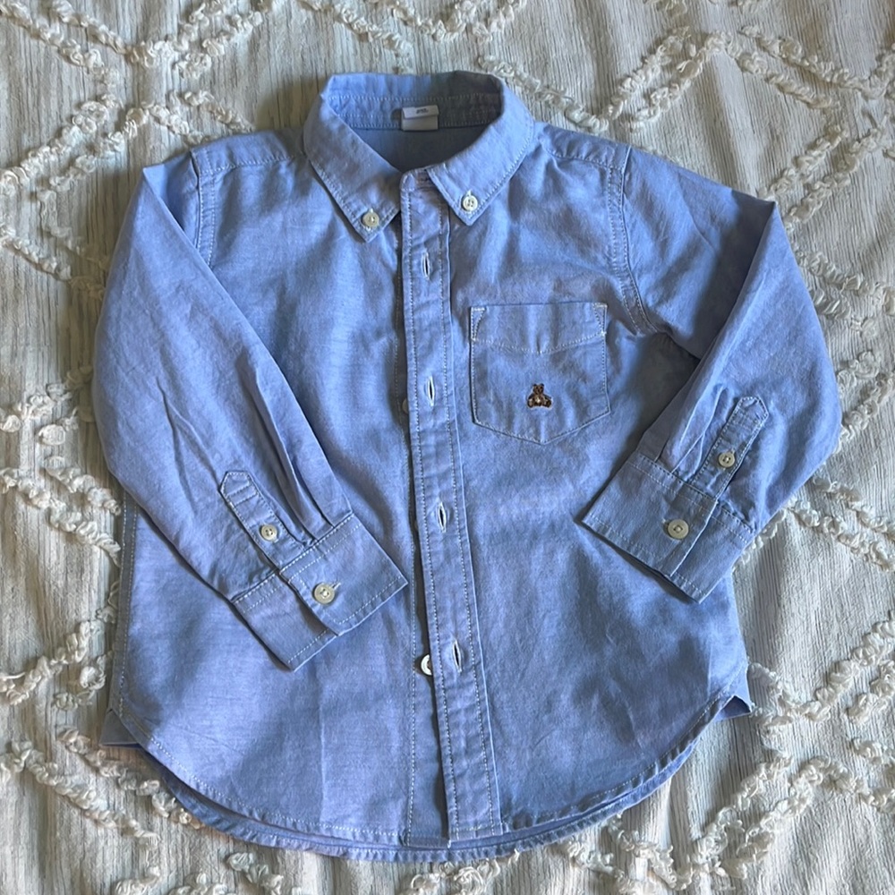 GAP chambray button down 3T
